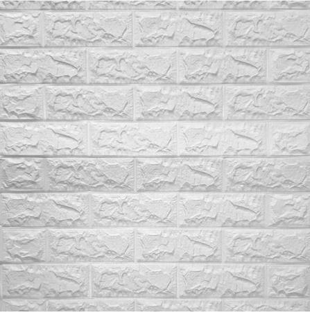 Imagem de Papel De Parede Em 3d Auto Adesivo Tijolo Branco 20 Painéis