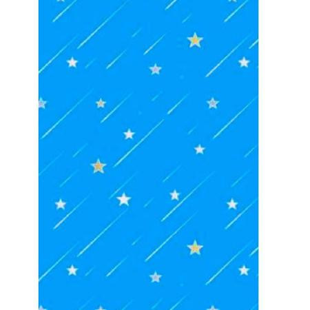 Imagem de Papel de parede estrelas azul adesivo decorativo quarto infantil bebe rolo 5 metros