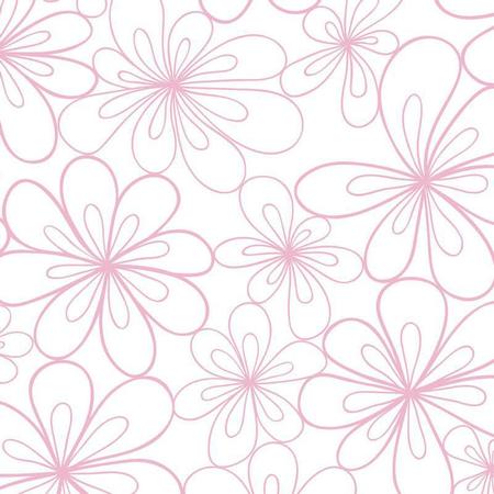 Papel De Parede Floral Rosa Fundo Branco Adesivo Sala Quarto - LRP - Papel  de Parede - Magazine Luiza