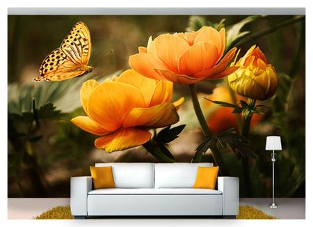Imagem de Papel De Parede Flores Floral Flor Natural 3D Nfl252 3M²