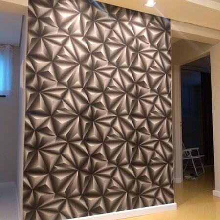 Ideale  Papel de Parede Geométrico Quadrado Cinza com Amarelo e Preto -  Ideale Papéis Papeis de parede