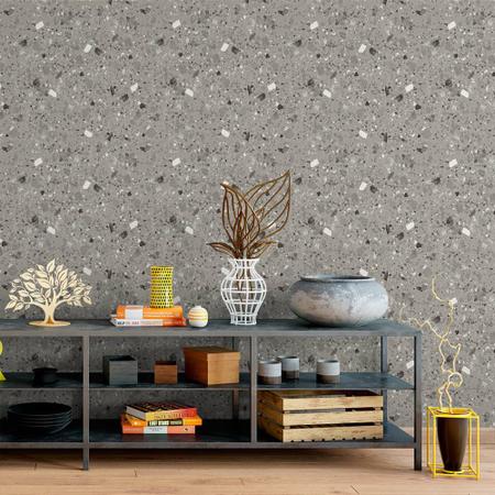 Papel De Parede Granilite Terrazzo Viscaia Lavável - Casa Harmonia