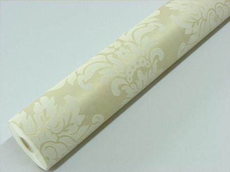 Imagem de Papel de Parede Não Lavável - Lindo desenho Bege com detalhes em Creme - Rolo com 10m x 53cm - LMS-PPD-320503