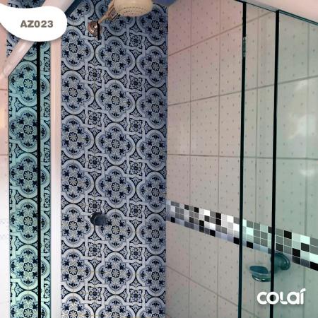 Papel De Parede Para Cozinha Azulejo Português6m - Colaí Imagem de Papel De Parede Para Cozinha Azulejo Português6m