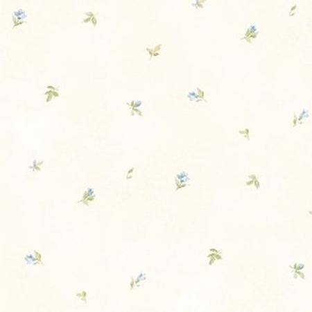 Imagem de Papel De Parede Romântico Abby Rose 3 Floral Azul Ab42406