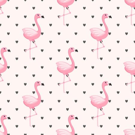 Imagem de Papel de Parede Teen Flamingos Rosa e Preto