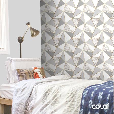 Papel De Parede Zara MármoreFio Gold Auto Colante 9m - Colaí Adesivos Imagem de Papel De Parede Zara MármoreFio Gold Auto Colante 9m