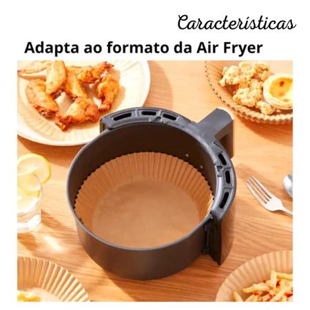 Papel Forro Air Fryer Antiaderente Descartável (200 Und) - YA Variedades Imagem de Papel Forro Air Fryer Antiaderente Descartável (200 Und)