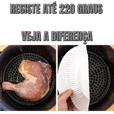 Papel Forro Air Fryer Antiaderente Descartável Com 50 Pcs - UnyHome Imagem de Papel Forro Air Fryer Antiaderente Descartável Com 50 Pcs