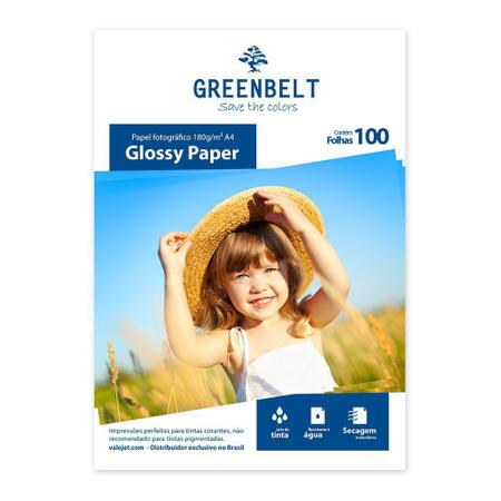 Imagem de Papel Glossy A4 180g Greenbelt 100 folhas