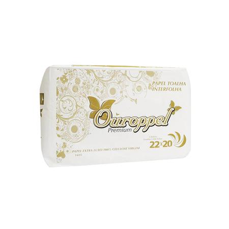 Papel Interfolha Extra Luxo 22,5x20 C 2000 Kit 4 - Ouroppel Imagem de Papel Interfolha Extra Luxo 22,5x20 C 2000 Kit 4