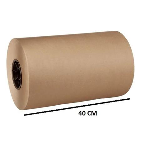 Papel Kraft 40cm De Largura x 100 Metros Gramatura 80 Monolúcido