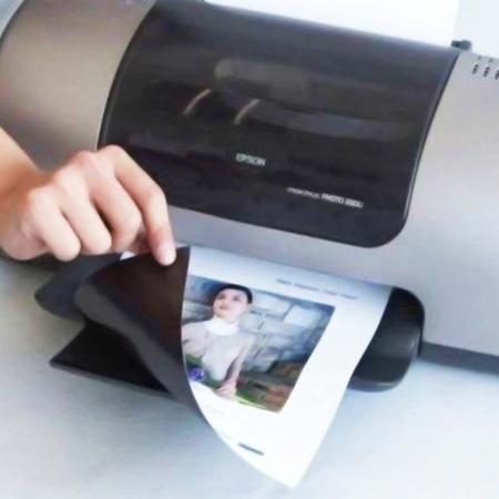 Imagem de Papel Magnético P/ Impressora Jato De Tinta - Folha A4 640g - 10 Unidades