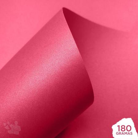 Imagem de Papel Perolizado 180G A4 Chiclete (Pink) 20 Folhas