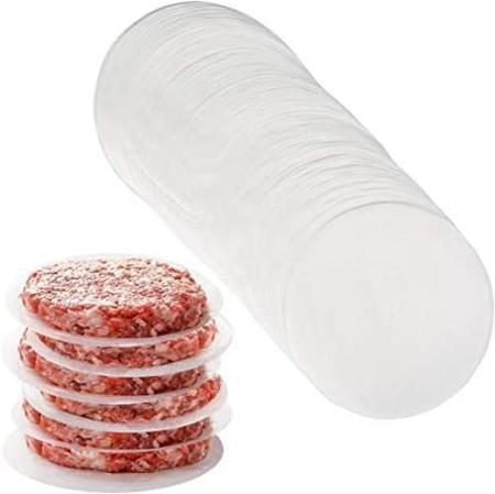 Imagem de Papel Separador De Hamburguer Redondo 11,2Cm Pct Com 1Kg 60G