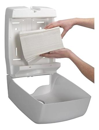 Imagem de Papel Toalha Branco Para Secar Mãos Banheiro 1000 Folhas