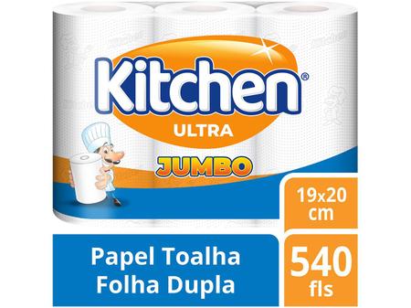 Imagem de Papel Toalha Folha Dupla Kitchen Jumbo