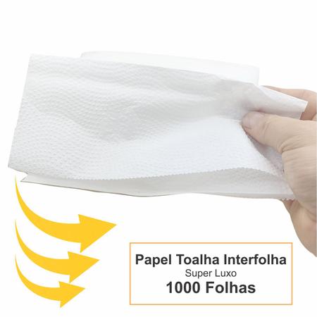 Papel Toalha Interfolha Banhieiro 20x20cm 1000 Folhas 100% Celulose  Interfolhado Alta Absorção - PAPEL TOALHA INTERFOLHADO 1000 FOLHAS 20X20CM  - Papel Toalha - Magazine Luiza