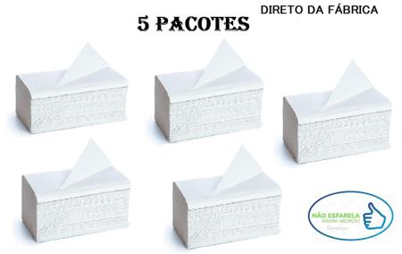 Imagem de Papel Toalha Interfolha Branco Luxo Banheiro Kit 5000 Folhas