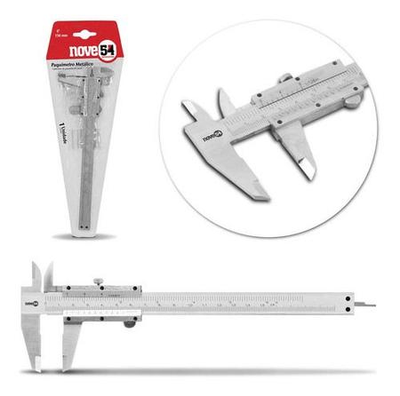 Imagem de Paquímetro Metálico Analógico 150mm - 6 Polegadas - Nove54