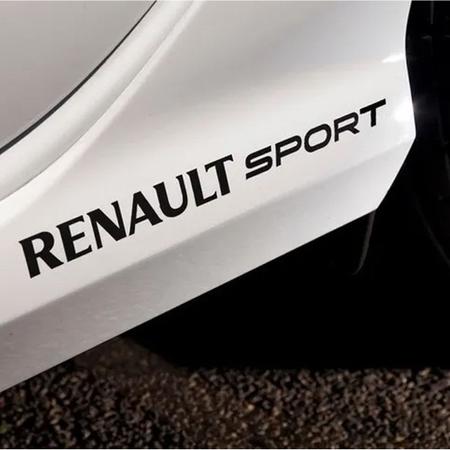 Imagem de Par Adesivos Renault Sport Sandero Rs Logan Duster Preto