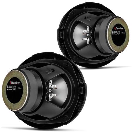 Imagem de Par Alto Falante Bomber 6x9" 250W RMS 4 Ohms Quadriaxial Grade Preta