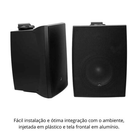 Imagem de Par Caixa Som Ambiente Jbl C621p Preta Woofer 6 50w Rms