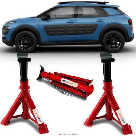 Imagem de Par Cavalete Citroen C4 Cactus Automotivo 4 Toneladas Com 3 Regulagens e Trava