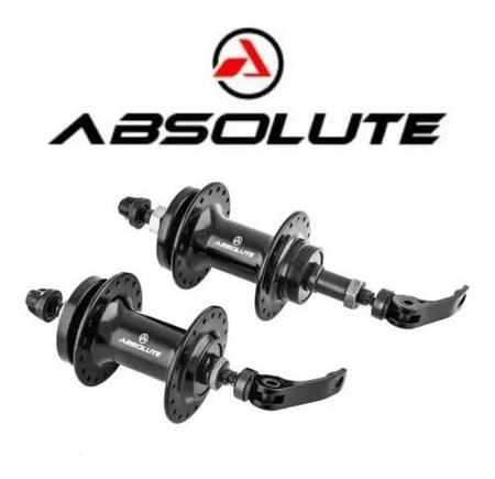 Par Cubo Absolute Nero Bike Disco 36f Rosca C/ Rolamento Mtb