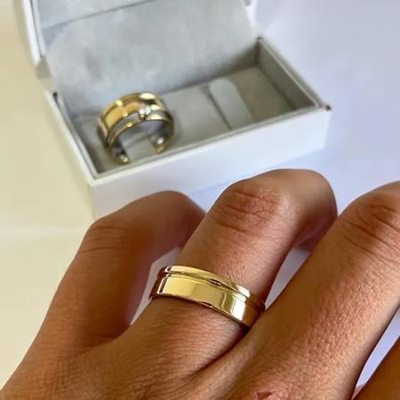 Alianças de Casamento em Ouro18k