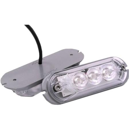 Imagem de Par de Farol Strobo PRO Slim AJK 3 Leds Âmbar