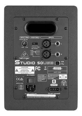 Monitor de Referência Behringer Studio 50USB 150W Par - Carneiro