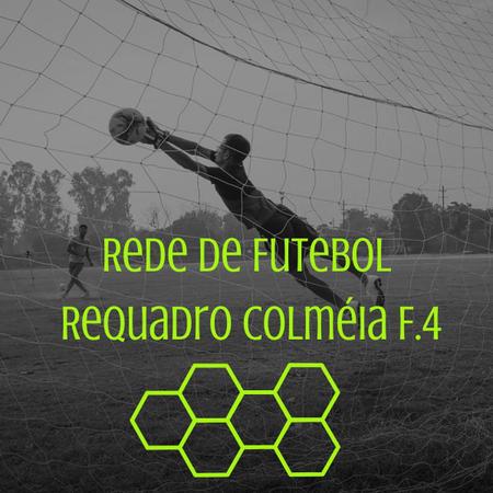 Imagem de Par De Rede De Futsal Colméia Caixote Fio 4Mm Seda Sports