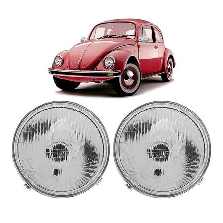 Imagem de Par Farol unilateral VW Fusca lente de Vidro 1974 a 1994