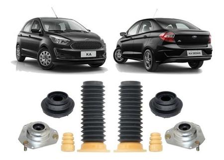 Imagem de Par Kit Coxim Suspensão Dianteira Ford New Ka 2018 2019 2020