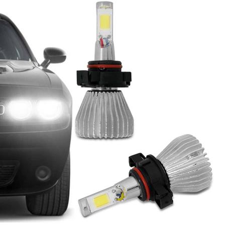 Imagem de Par Lâmpada Super LED 2D H16 6000K 12V e 24V 30W 6000LM Efeito Xênon Carro Moto Caminhão Reator