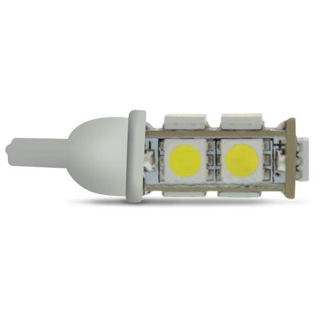 Imagem de Par Lâmpadas LED T10 W5W Pingo 9 LEDs 5W 12V Luz Branca Aplicação Farol Carro