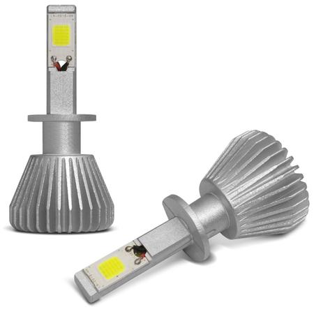 Imagem de Par Lâmpadas Super LED H1 H3 H4 H7 H8 H11 H27 HB3 HB4 6000K 6400LM Shocklight Headlight 2D