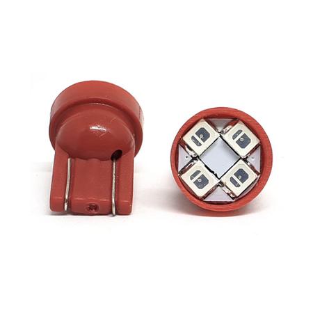 Imagem de Par Lâmpadas T10 Pingo Led Vermelho Lanterna Farolete Meia Luz Suzuki Swift 1998 1999 2000 2001