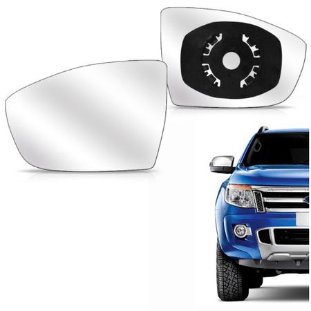 Par lente retrovisor ranger 2013 2014 2015 2016 com base - BLAWER Imagem de Par lente retrovisor ranger 2013 2014 2015 2016 com base