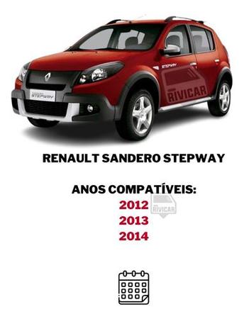 Imagem de Par Moldura Grade Tela Milha Sandero Stepway 2012 2013 2014