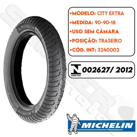 Par Pneu Cg Titan-Fan-Cargo-Start 125-150-160/Ybr-Factor 125-150/Yes 125/Dk 150i 80-100-18 +90-90-18 City Extra Michelin Imagem de Par Pneu Cg Titan-Fan-Cargo-Start 125-150-160/Ybr-Factor 125-150/Yes 125/Dk 150i 80-100-18 +90-90-18 City Extra Michelin