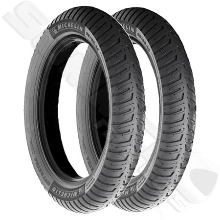 Par Pneu Cg Titan-Fan-Cargo-Start 125-150-160/Ybr-Factor 125-150/Yes 125/Dk 150i 80-100-18 +90-90-18 City Extra Michelin Imagem de Par Pneu Cg Titan-Fan-Cargo-Start 125-150-160/Ybr-Factor 125-150/Yes 125/Dk 150i 80-100-18 +90-90-18 City Extra Michelin