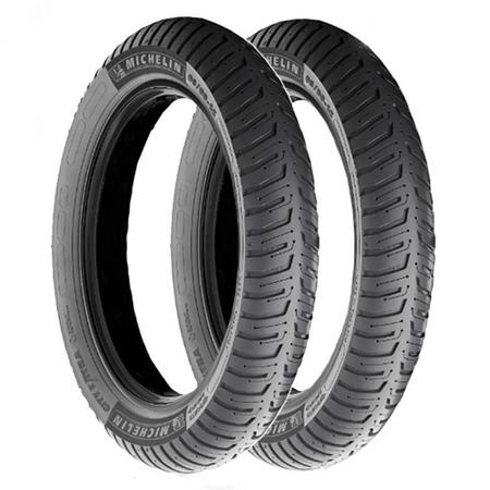 Par Pneu Cg Titan-Fan-Cargo-Start 125-150-160/Ybr-Factor 125-150/Yes 125/Dk 150i (+Largo) 80-100-18 + 100-90-18 Michelin Imagem de Par Pneu Cg Titan-Fan-Cargo-Start 125-150-160/Ybr-Factor 125-150/Yes 125/Dk 150i (+Largo) 80-100-18 + 100-90-18 Michelin