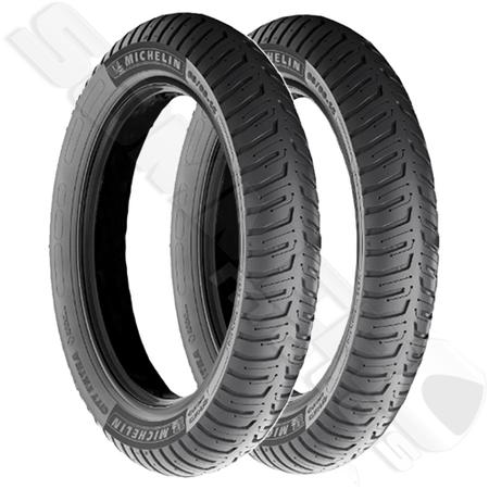 Par Pneu Cg Titan-Fan-Cargo-Start 125-150-160/Ybr-Factor 125-150/Yes 125/Dk 150i (+Largo) 80-100-18 + 100-90-18 Michelin Imagem de Par Pneu Cg Titan-Fan-Cargo-Start 125-150-160/Ybr-Factor 125-150/Yes 125/Dk 150i (+Largo) 80-100-18 + 100-90-18 Michelin