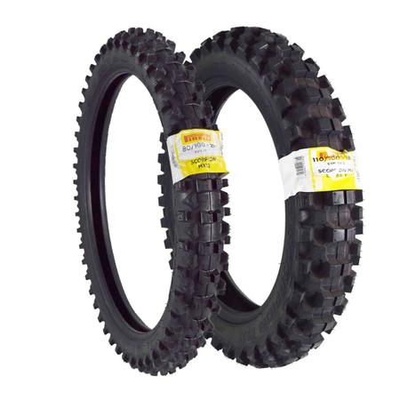 Imagem de Par Pneu Pirelli Scorpion Mx 80/100-21 Dianteiro 110/100-18 Traseiro