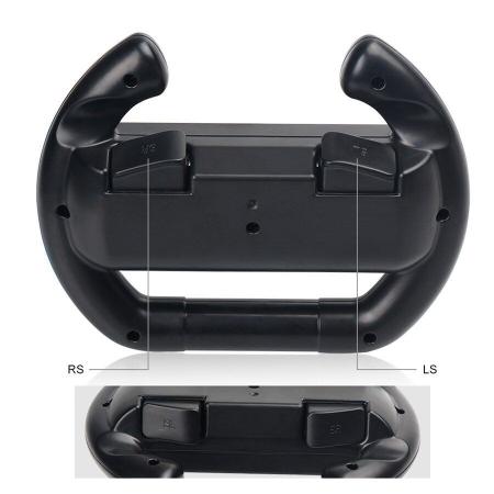 Imagem de Par Volante Nintendo Switch Controle Joy-con Grip Dobe Preto