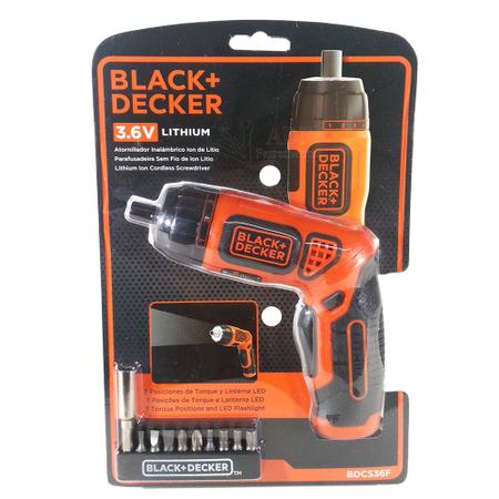 Buy Black & Decker Cordless Screwdriver Kit 3.6V Li-Ion BDCS36F