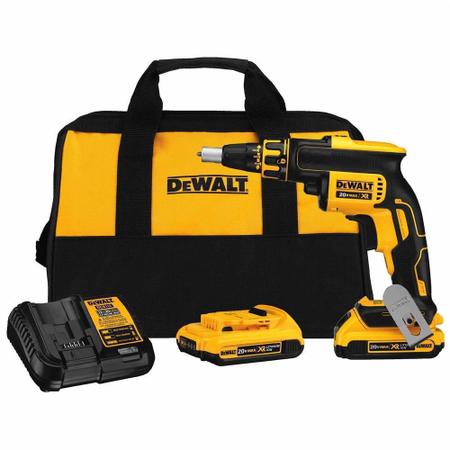 Imagem de Parafusadeira Drywall Dewalt Brushless 2 Baterias com Bolsa DCF620D2 110V