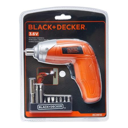 Parafusadeira El trica a Bateria 3 6V Black Decker Kc3610 BR com